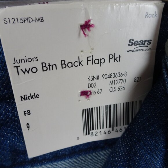 Y2K Vintage Personal Identity Juniors Two Button Jeans Size 9 - Picture 5 of 7